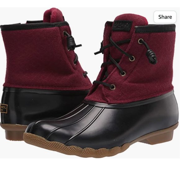 Sperry Shoes - New in Box Sperry Women's Saltwater duck Emboss Wool snow Boots